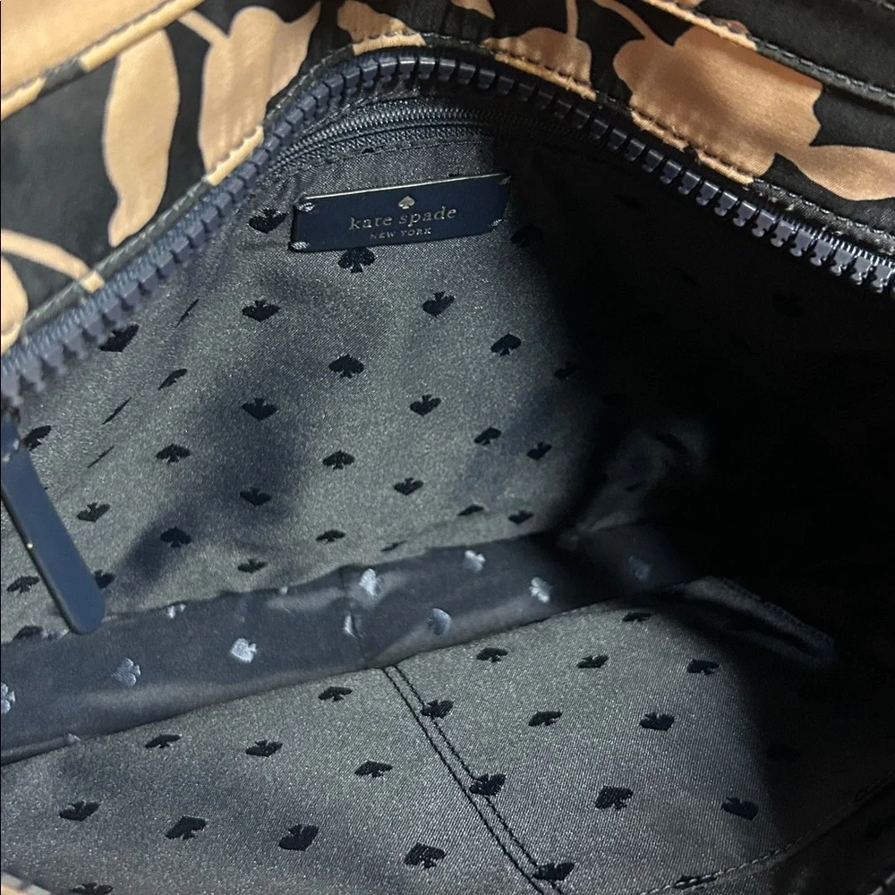 Kate‎ Spade Navy and Cream Floral Shoulder Bag - Picture 5 of 5